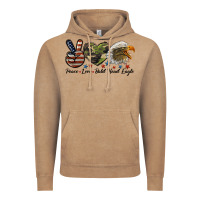Vintage Coffee peace love bald head eagle Vintage Hoodie - LillyAllenDesigns