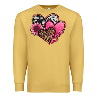Antique Gold valentines day western hearts and sunflower Premium Sweatshirt - Jasminsmagicworld