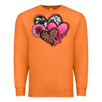 Carrot valentines day western hearts and sunflower Premium Sweatshirt - Jasminsmagicworld