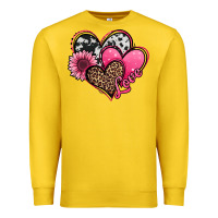Lemon valentines day western hearts and sunflower Premium Sweatshirt - Jasminsmagicworld