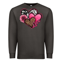 Smoke valentines day western hearts and sunflower Premium Sweatshirt - Jasminsmagicworld