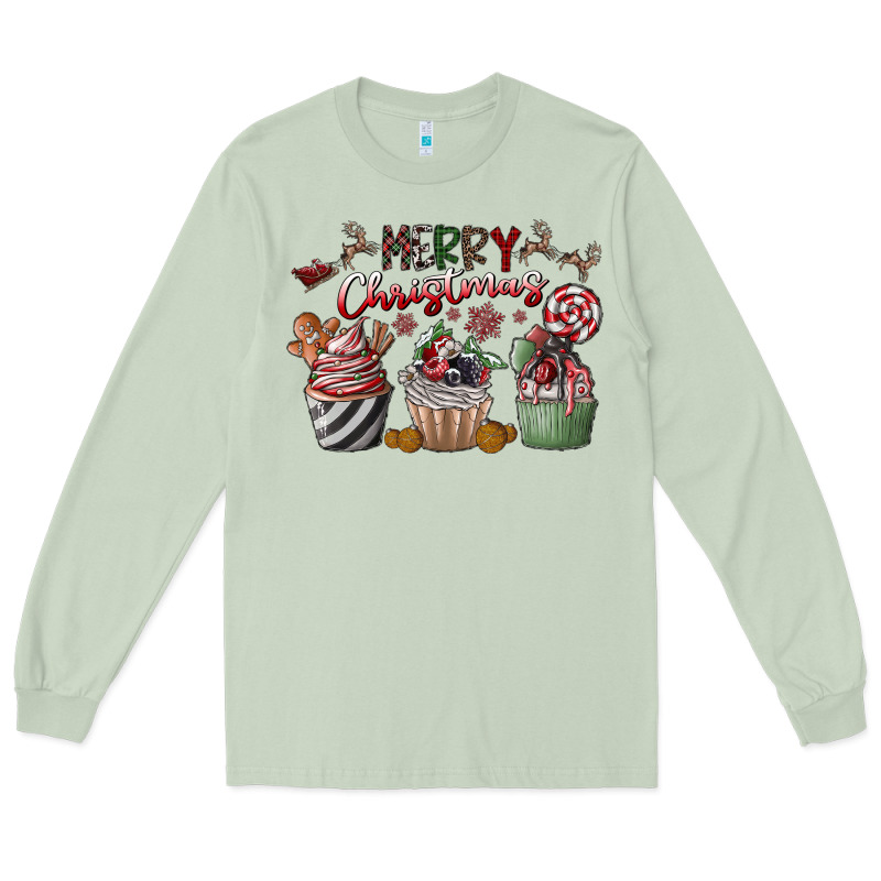Merry Christmas Long Sleeve Tee by CowhideDigitalArt | Teevron