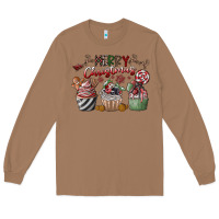 Toasted Coconut Merry Christmas Long Sleeve Tee - CowhideDigitalArt