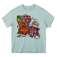 Arona mardi gras louisiana map Heavy Core Tee - OliviaCreatesArt