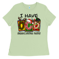 Matcha I Have Obsessive Christmas Disorder Ladies Tee - FaDigitalArtStudio