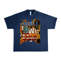 Navy small town usa gemstone Urban Heavy Tee - Jasminsmagicworld