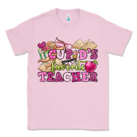 Bubblegum Pink cupid's favorite teacher Classic Tee - OliviaCreatesArt