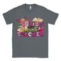 Charcoal Heather cupid's favorite teacher Classic Tee - OliviaCreatesArt