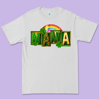 St. Patricks Day Mama Premium Tee Designed By Fadigitalartstudio