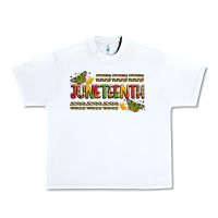White colorful juneteenth celebration art Urban Heavy Tee - LillyAllenDesigns