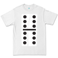 White double six dominoes tshirt halloween costume 6 6 domino game t shirt Premium Tee - baoMotion
