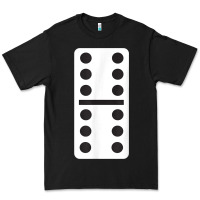 Black double six dominoes tshirt halloween costume 6 6 domino game t shirt Premium Tee - baoMotion