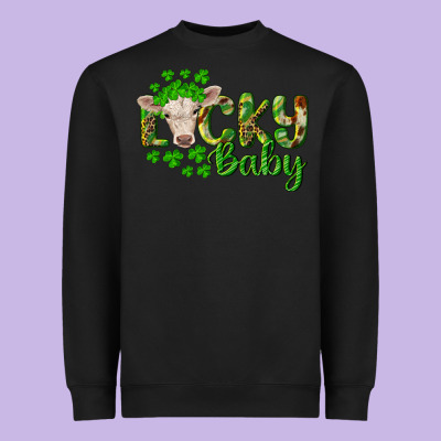 Lucky Baby Charolais Calf Heavyweight Sweatshirt Designed By Ranaportraitstore