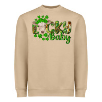 Mushroom Lucky baby charolais calf Heavyweight Sweatshirt - RanaPortraitStore