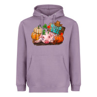 Lavender Hello fall pig Heavyweight Hoodie - RanaPortraitStore