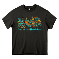 Asphalt peace love thunderbird Heavy Core Tee - OliviaCreatesArt