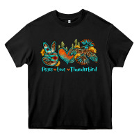 Black peace love thunderbird Heavy Core Tee - OliviaCreatesArt