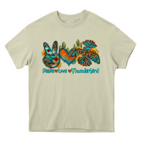 Mossy peace love thunderbird Heavy Core Tee - OliviaCreatesArt