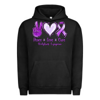 Pigment Black Peace Love Cure Odgkins Lympoma Urban Hoodie - Jasminsmagicworld