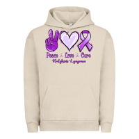 Pigment French Oak Peace Love Cure Odgkins Lympoma Urban Hoodie - Jasminsmagicworld