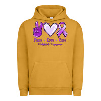 Pigment Peanut Butter Peace Love Cure Odgkins Lympoma Urban Hoodie - Jasminsmagicworld