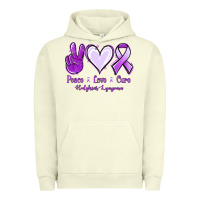 Pigment Pistachio Peace Love Cure Odgkins Lympoma Urban Hoodie - Jasminsmagicworld
