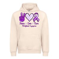 Sandshell Peace Love Cure Odgkins Lympoma Urban Hoodie - Jasminsmagicworld