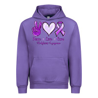 Tulip Peace Love Cure Odgkins Lympoma Urban Hoodie - Jasminsmagicworld