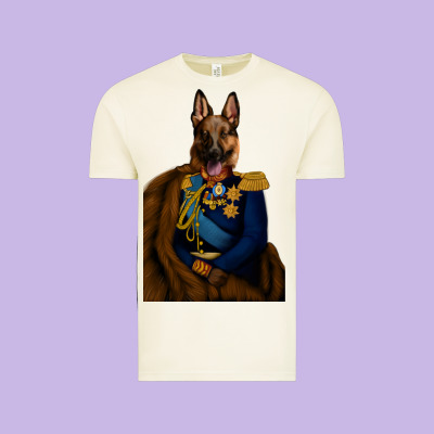 Pet Portraits, Custom Pet Portraits, Renaissance Pet Portraits, Custom Vintage Tee Designed By Ranaportraitstore