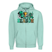Seafoam tis the season soccer Zipper Hoodie - Jasminsmagicworld