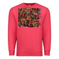 Cardinal valentines day violin and cowboy boots country music Premium Sweatshirt - Jasminsmagicworld