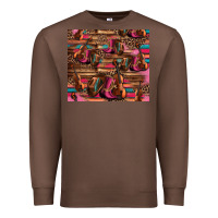 Chestnut valentines day violin and cowboy boots country music Premium Sweatshirt - Jasminsmagicworld