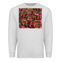 Dove Grey valentines day violin and cowboy boots country music Premium Sweatshirt - Jasminsmagicworld