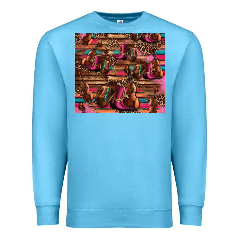 Valentines Day Violin And Cowboy Boots Country Music Premium Sweatshirt by Jasminsmagicworld | Teevron