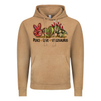 Vintage Camel Peace Love Stegosaurus Vintage Hoodie - LillyAllenDesigns