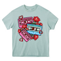 Arona valentines day casette olivia Heavy Core Tee - OliviaCreatesArt