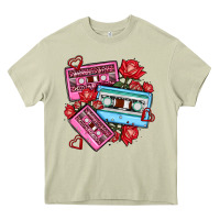 Mossy valentines day casette olivia Heavy Core Tee - OliviaCreatesArt