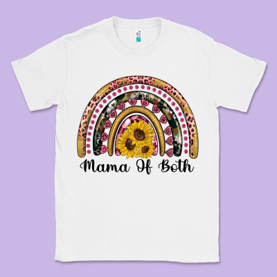 Mama Of Both Rainbow Classic Tee Designed By Artiststas