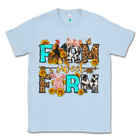 Dusty Blue farm sweet farm western  olivia Classic Tee - OliviaCreatesArt