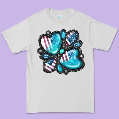 American Gemstone Premium Tee Designed By Fadigitalartstudio