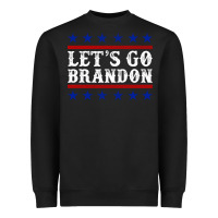 Black Let's Go Brandon Heavyweight Sweatshirt - Jasminsmagicworld