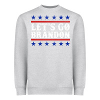Heather Grey Let's Go Brandon Heavyweight Sweatshirt - Jasminsmagicworld