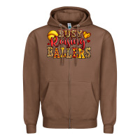Chestnut busy raising ballers softball Zipper Hoodie - Jasminsmagicworld