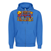 True Royal busy raising ballers softball Zipper Hoodie - Jasminsmagicworld