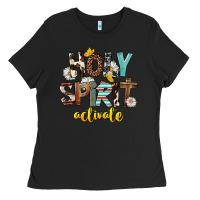 Black Holy Spirit Activate Ladies Tee - FaDigitalArtStudio