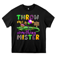 Black throw me something mister mardi gras olivia Heavy Core Tee - OliviaCreatesArt
