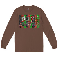 Chestnut Merry Christmas Long Sleeve Tee - CowhideDigitalArt
