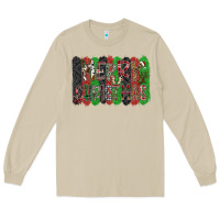 Mushroom Merry Christmas Long Sleeve Tee - CowhideDigitalArt