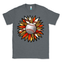 Charcoal Heather Baseball Sunflower Classic Tee - Jasminsmagicworld
