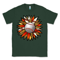 Sports Green Baseball Sunflower Classic Tee - Jasminsmagicworld